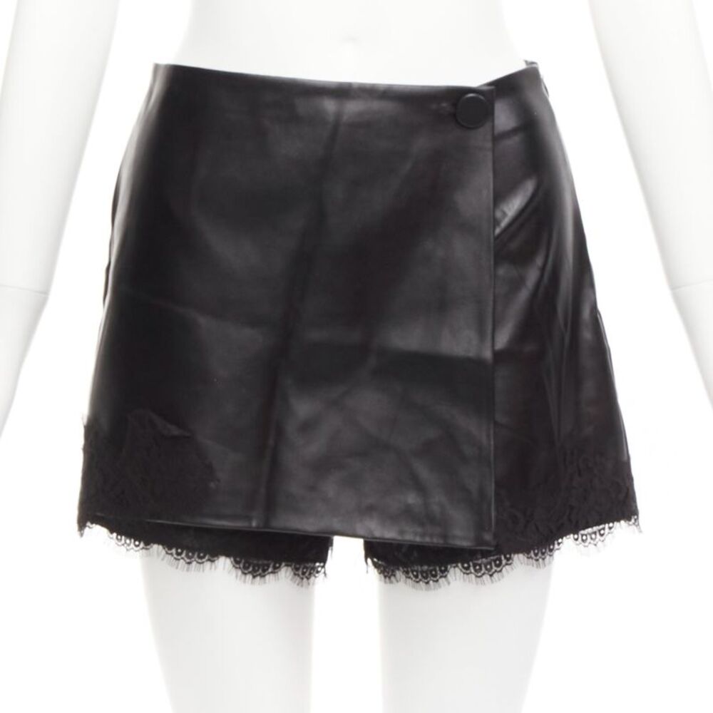 Ermanno Scervino Leather Wrap Skort